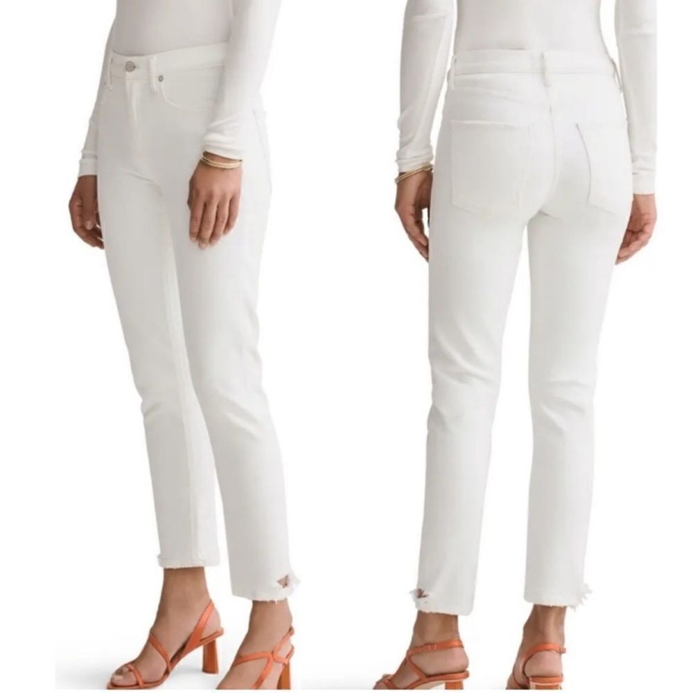 AGOLDE White Toni Straight-Leg Jeans Size 30